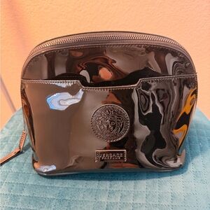 Versace Black Patent Medusa Cosmetic Case